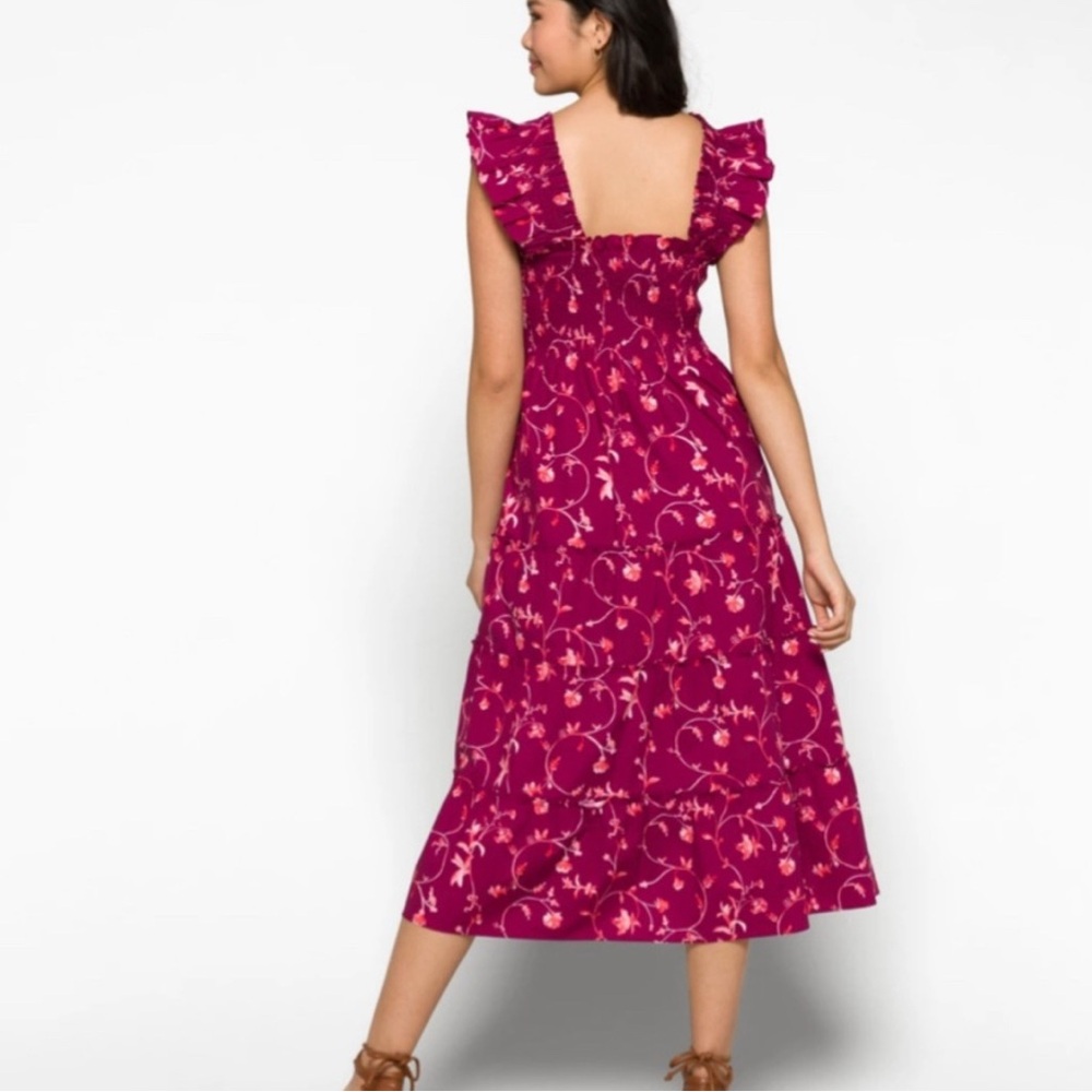Hill House Ellie Nap Dress Burgundy Botanical - Small - Picture 5 of 8
